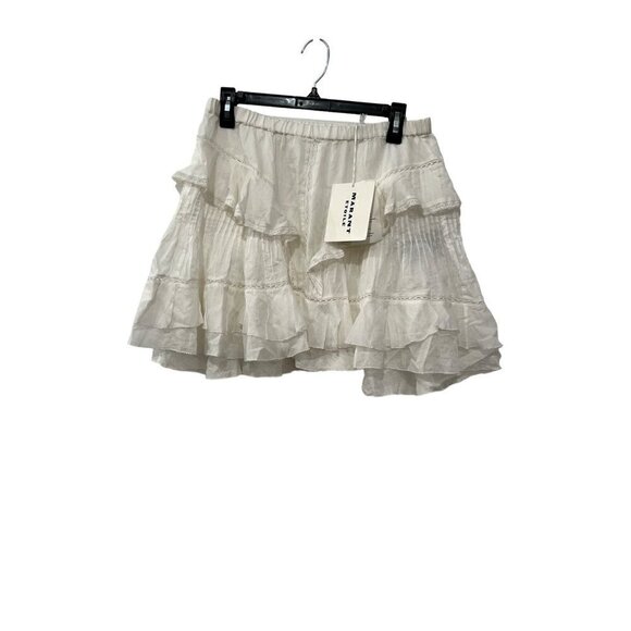 New MARANT ETOILE Size 40 Moana skirt JU0025FA-A1J54E white - Picture 2 of 11